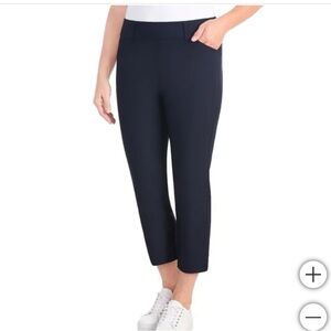 Hilary Radley Pull on Capri Pants, navy, size 8